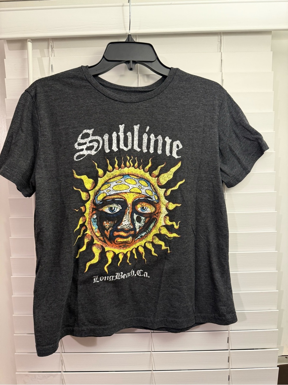 Sublime Black Graphic Tee with Sun Logo